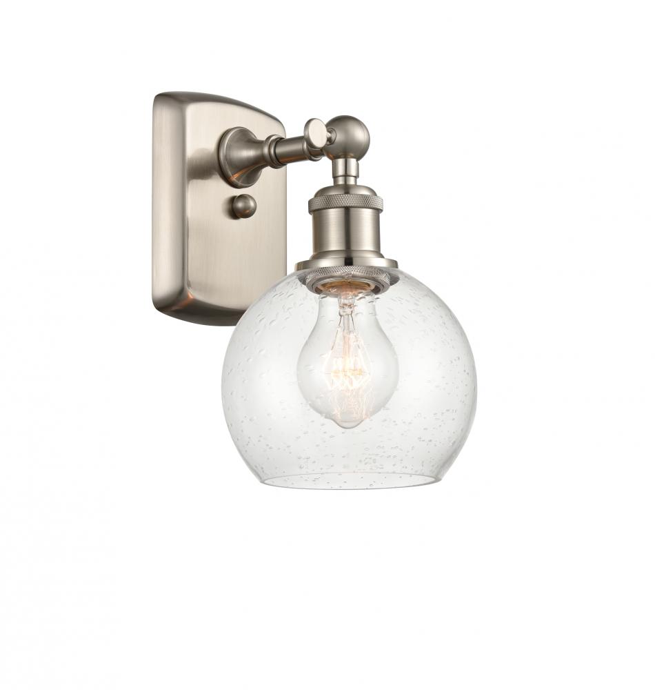 Athens - 1 Light - 6 inch - Brushed Satin Nickel - Sconce