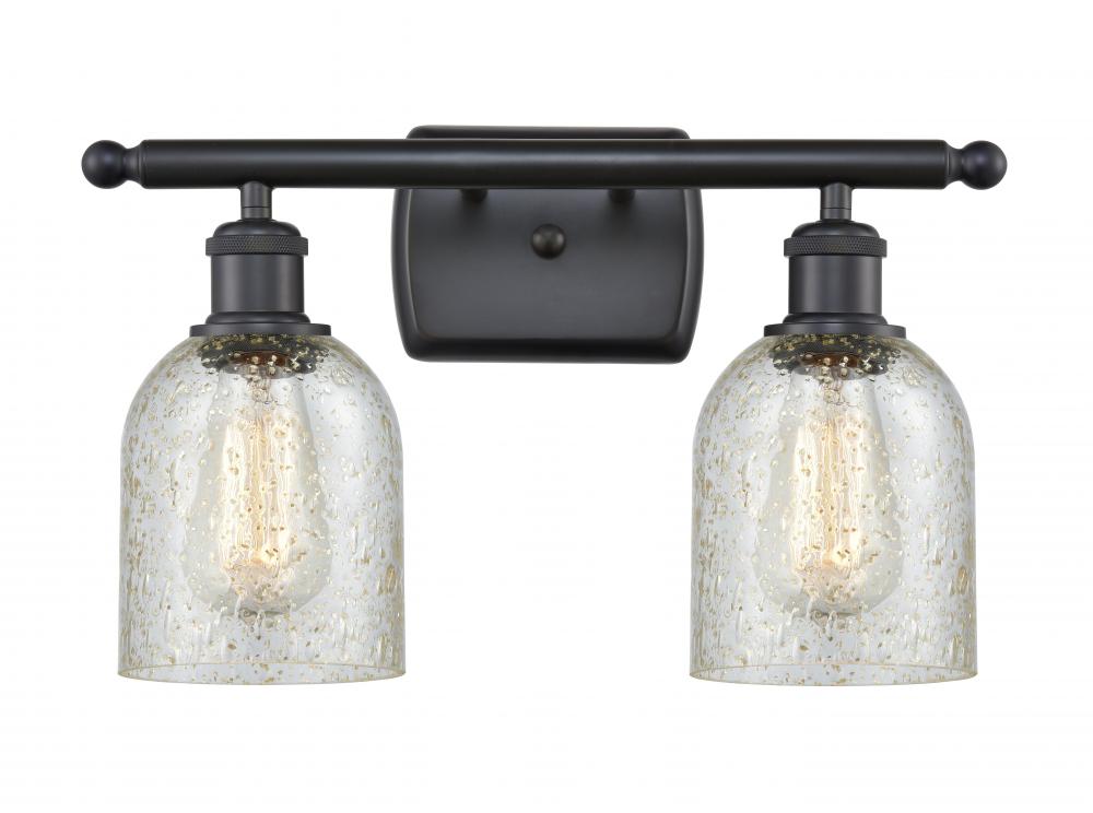 Caledonia - 2 Light - 15 inch - Matte Black - Bath Vanity Light