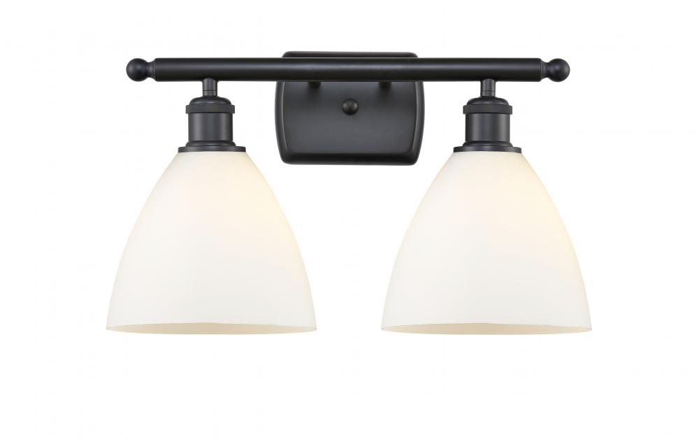 Bristol - 2 Light - 18 inch - Matte Black - Bath Vanity Light