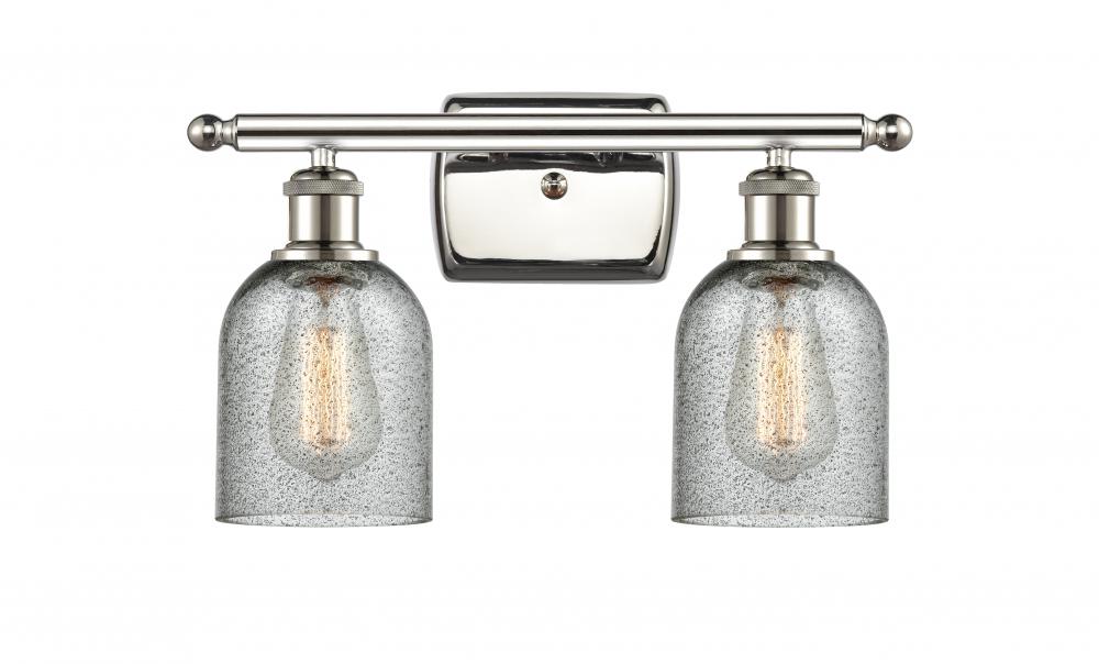 Caledonia - 2 Light - 15 inch - Polished Nickel - Bath Vanity Light