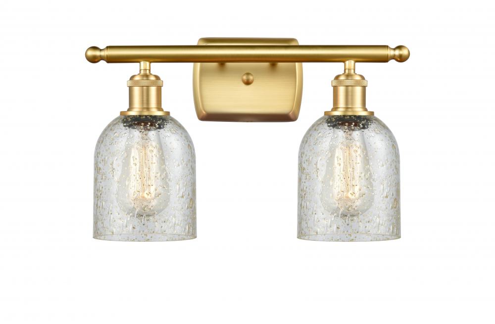 Caledonia - 2 Light - 15 inch - Satin Gold - Bath Vanity Light