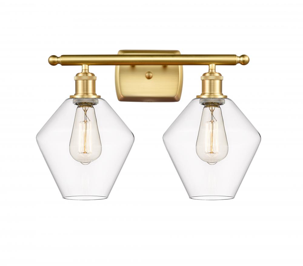 Cindyrella - 2 Light - 18 inch - Satin Gold - Bath Vanity Light