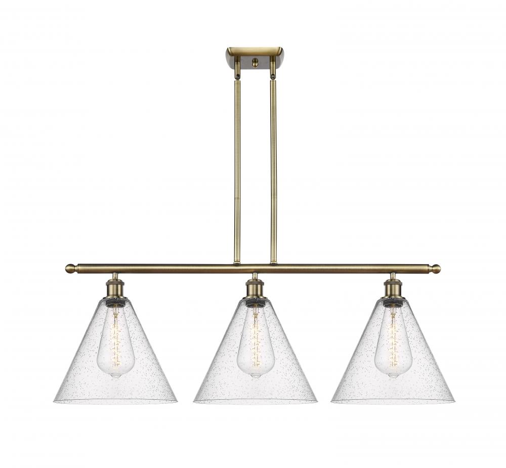 Berkshire - 3 Light - 39 inch - Antique Brass - Cord hung - Island Light