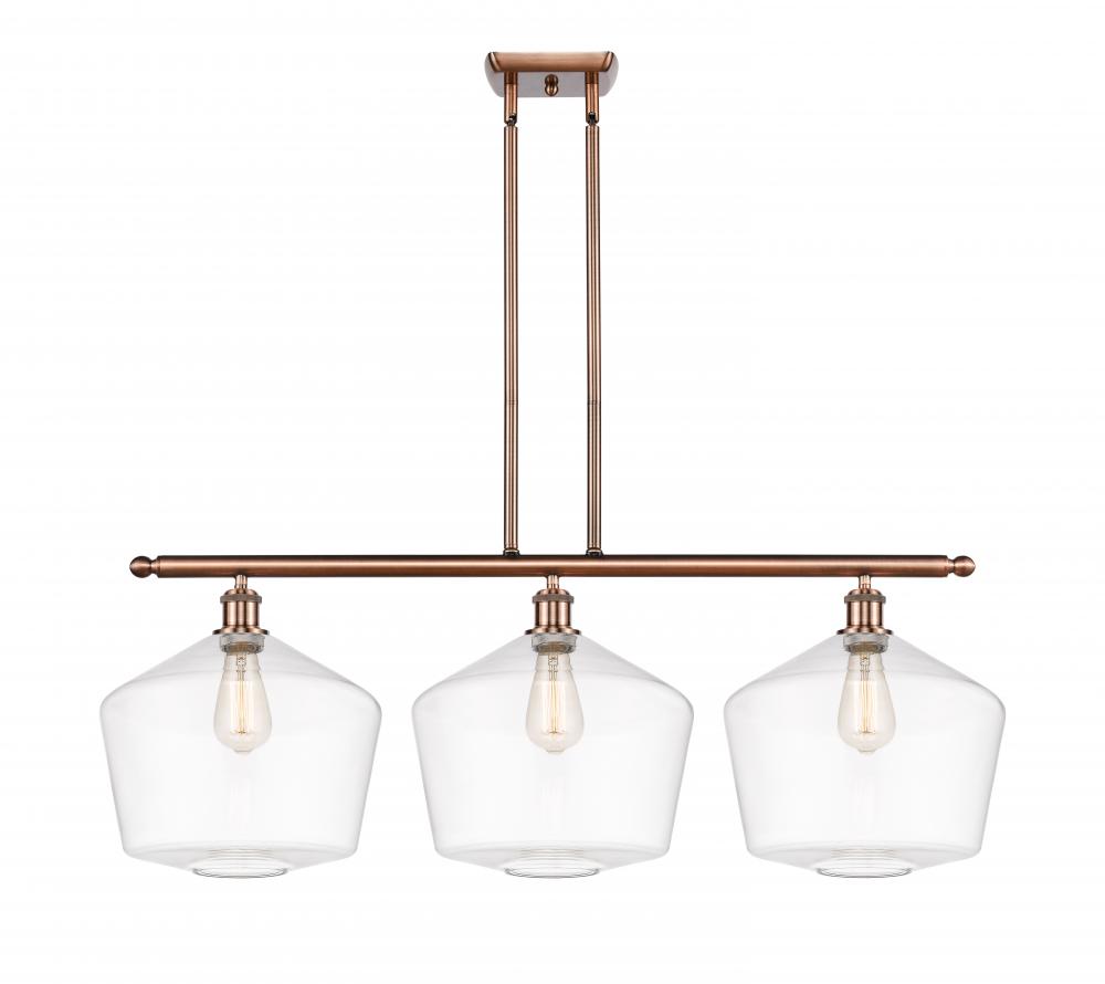 Cindyrella - 3 Light - 39 inch - Antique Copper - Cord hung - Island Light