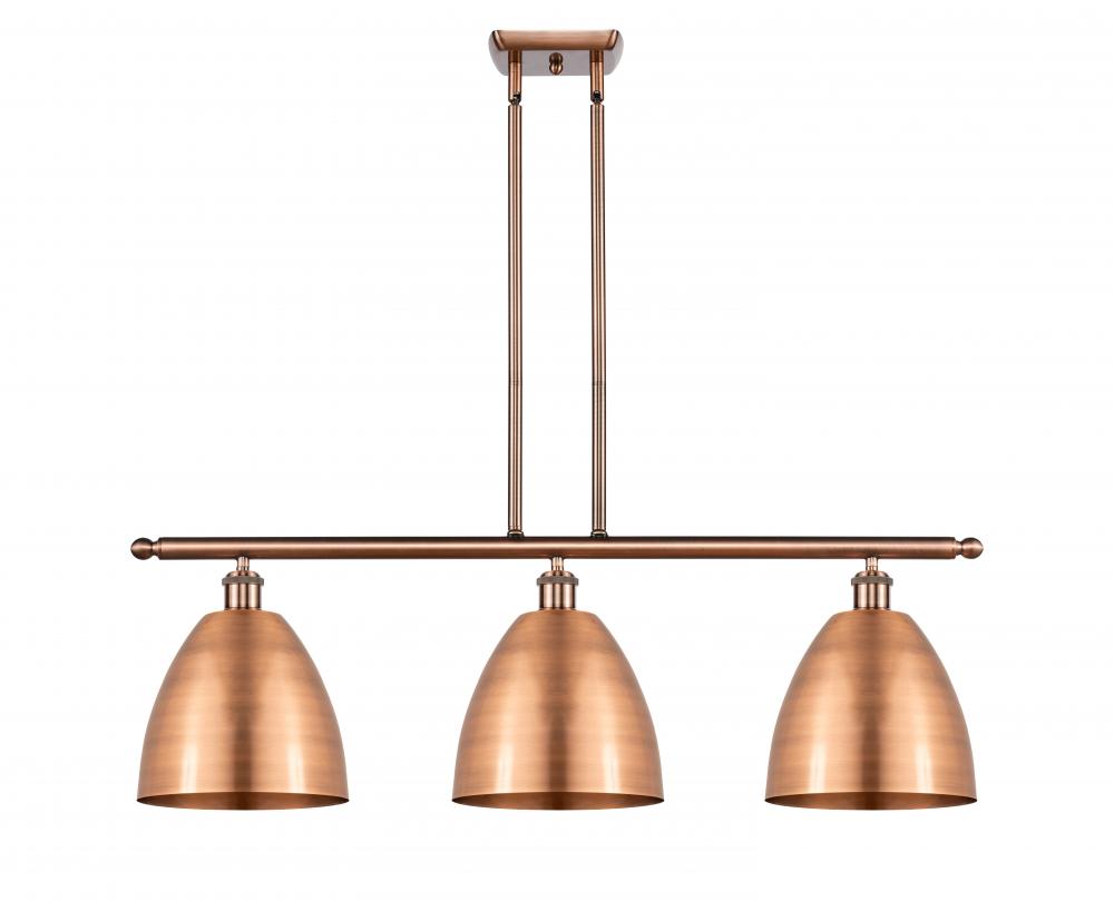 Bristol - 3 Light - 36 inch - Antique Copper - Cord hung - Island Light