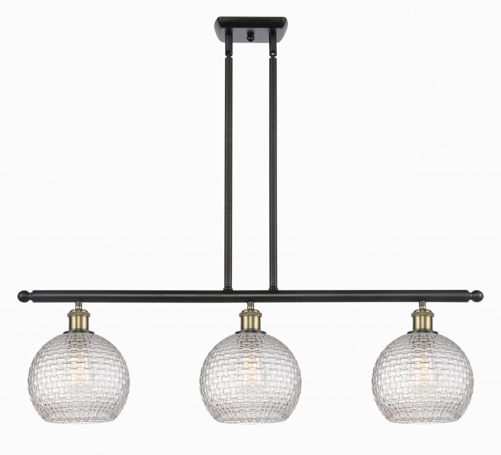 Athens - 3 Light - 36 inch - Black Antique Brass - Cord hung - Island Light