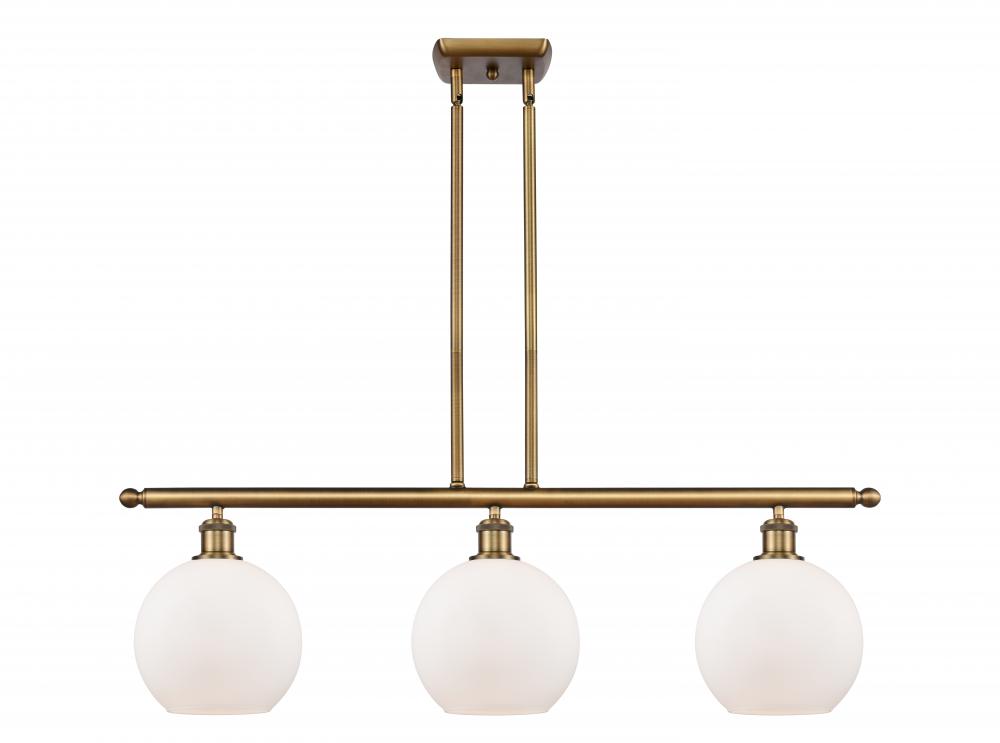 Athens - 3 Light - 36 inch - Brushed Brass - Cord hung - Island Light