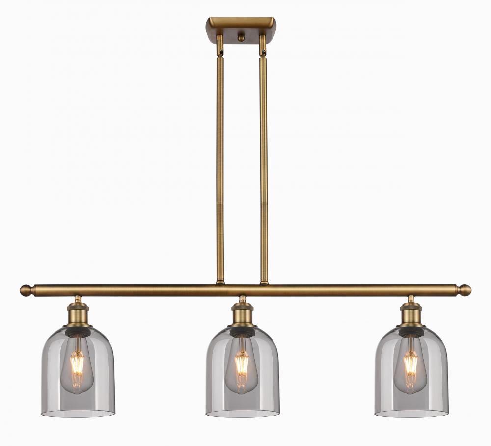 Bella - 3 Light - 36 inch - Brushed Brass - Cord hung - Island Light