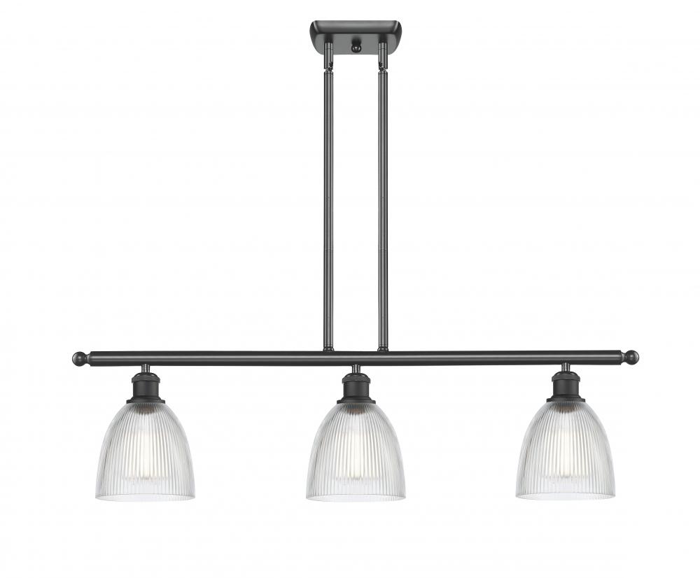 Castile - 3 Light - 36 inch - Matte Black - Cord hung - Island Light