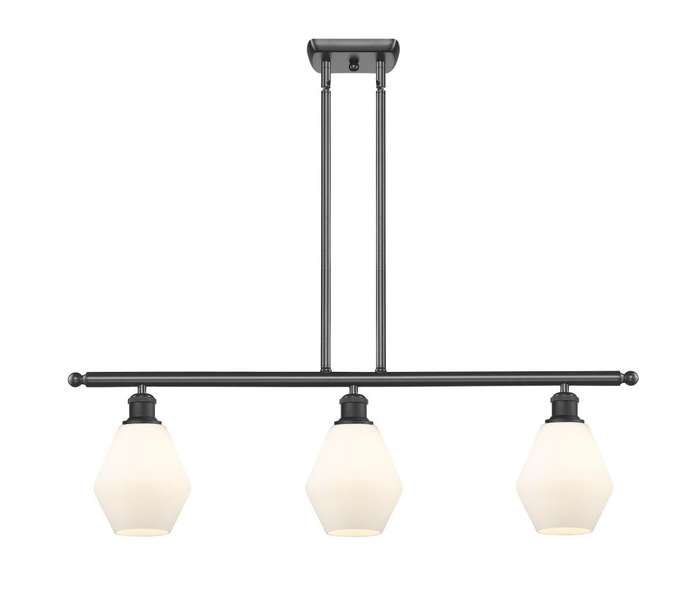 Cindyrella - 3 Light - 36 inch - Matte Black - Cord hung - Island Light