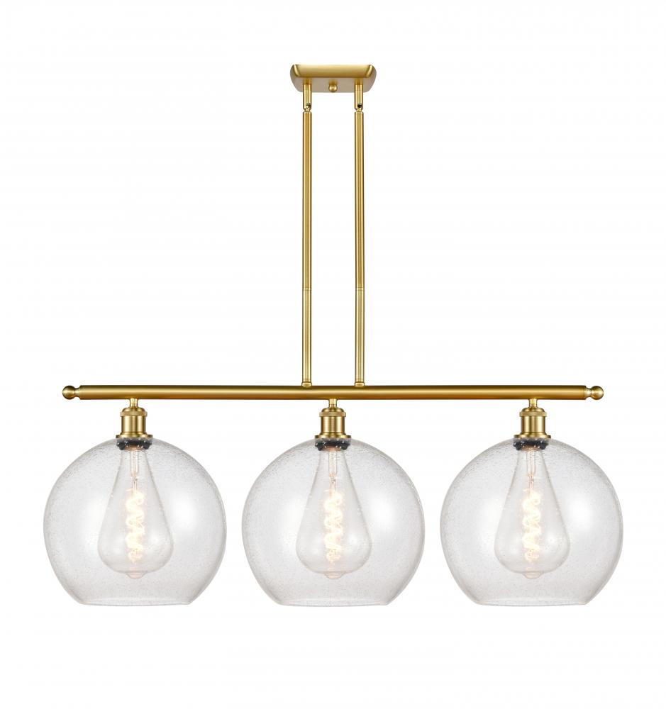 Athens - 3 Light - 38 inch - Satin Gold - Stem Hung - Island Light