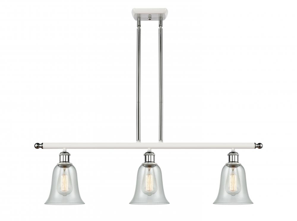 Hanover - 3 Light - 36 inch - White Polished Chrome - Cord hung - Island Light