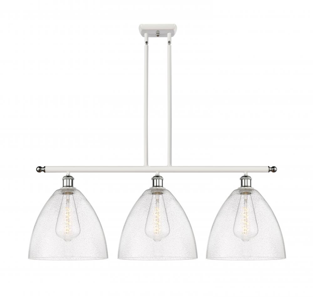 Bristol - 3 Light - 39 inch - White Polished Chrome - Cord hung - Island Light