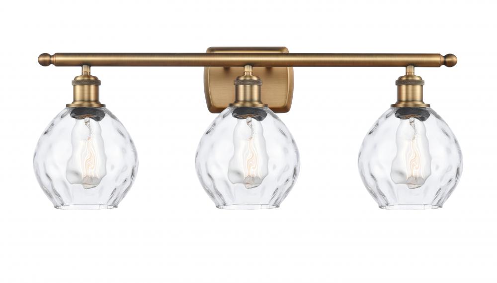 Waverly - 3 Light - 26 inch - Brushed Brass - Bath Vanity Light