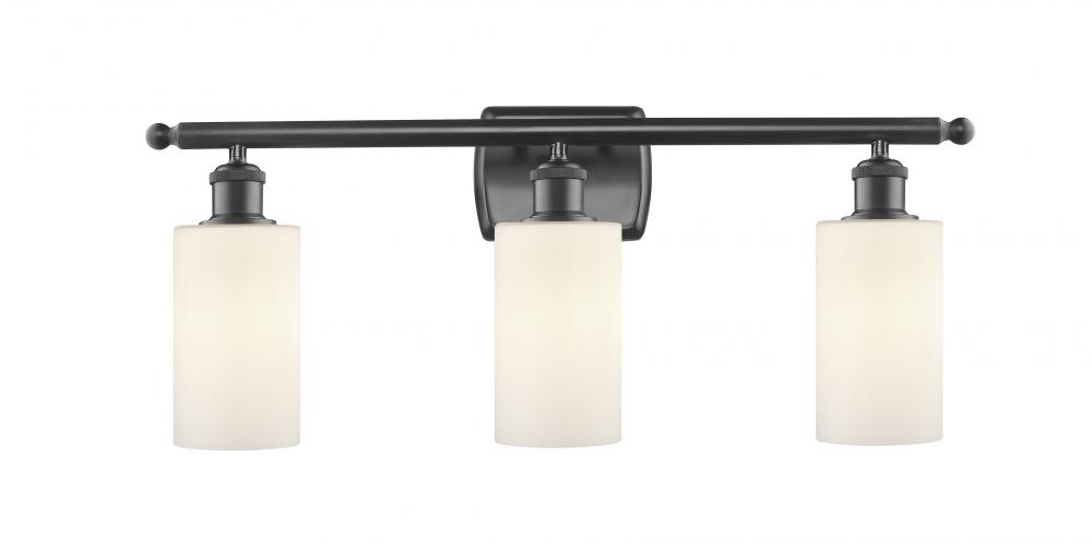 Clymer - 3 Light - 24 inch - Matte Black - Bath Vanity Light