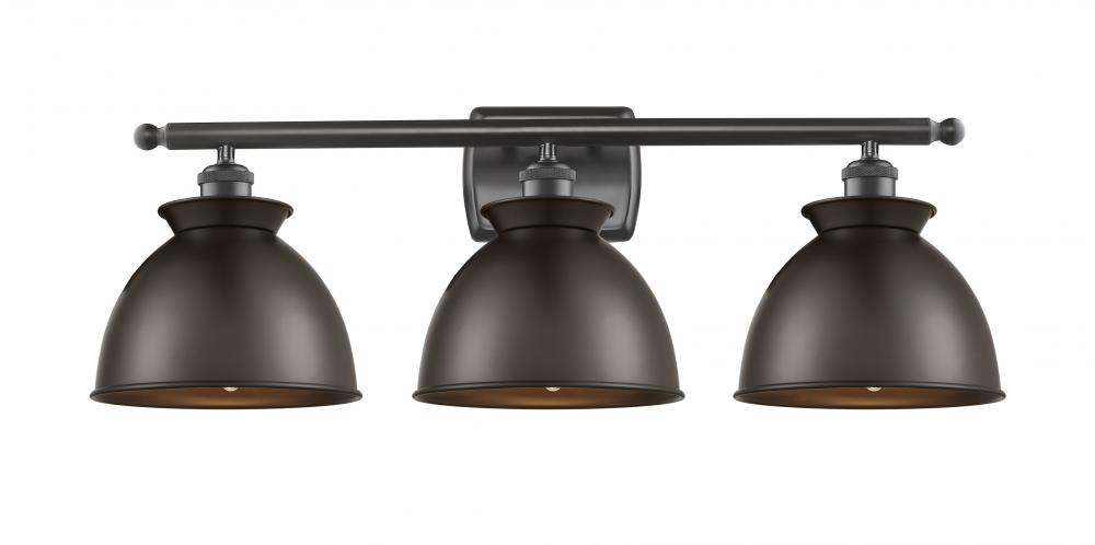 Adirondack - 3 Light - 28 inch - Oil Rubbed Bronze - Bath Vanity Light