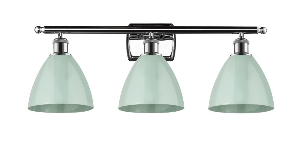 Plymouth - 3 Light - 28 inch - Polished Chrome - Bath Vanity Light