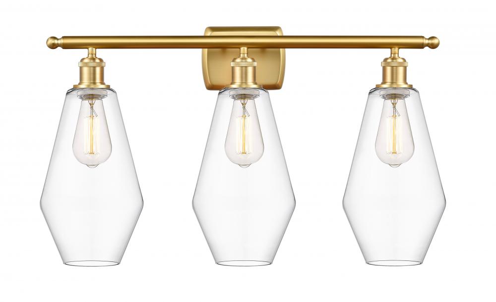 Cindyrella - 3 Light - 27 inch - Satin Gold - Bath Vanity Light