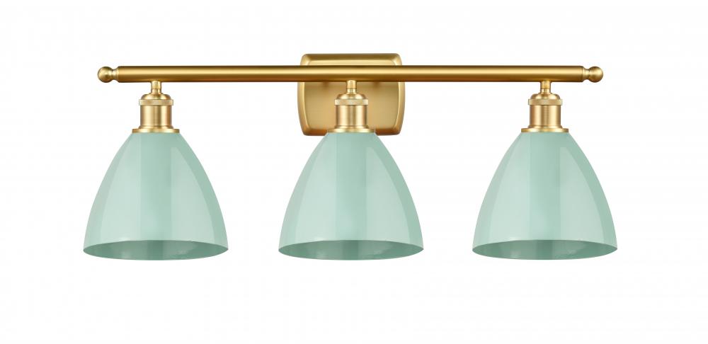 Plymouth - 3 Light - 28 inch - Satin Gold - Bath Vanity Light