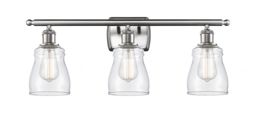 Ellery - 3 Light - 25 inch - Brushed Satin Nickel - Bath Vanity Light