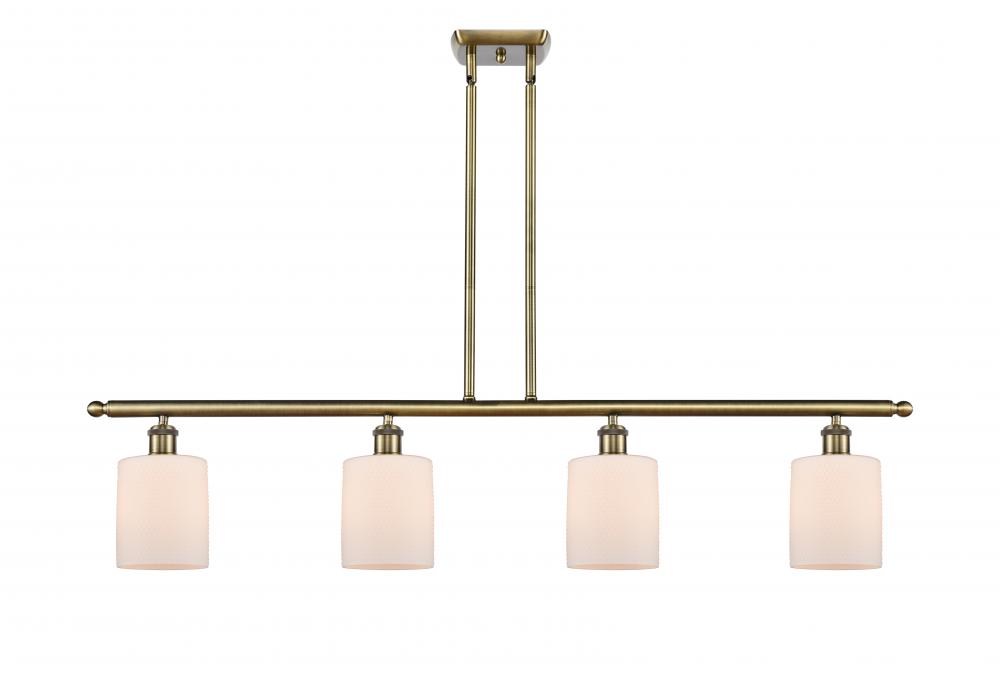 Cobbleskill - 4 Light - 48 inch - Antique Brass - Cord hung - Island Light