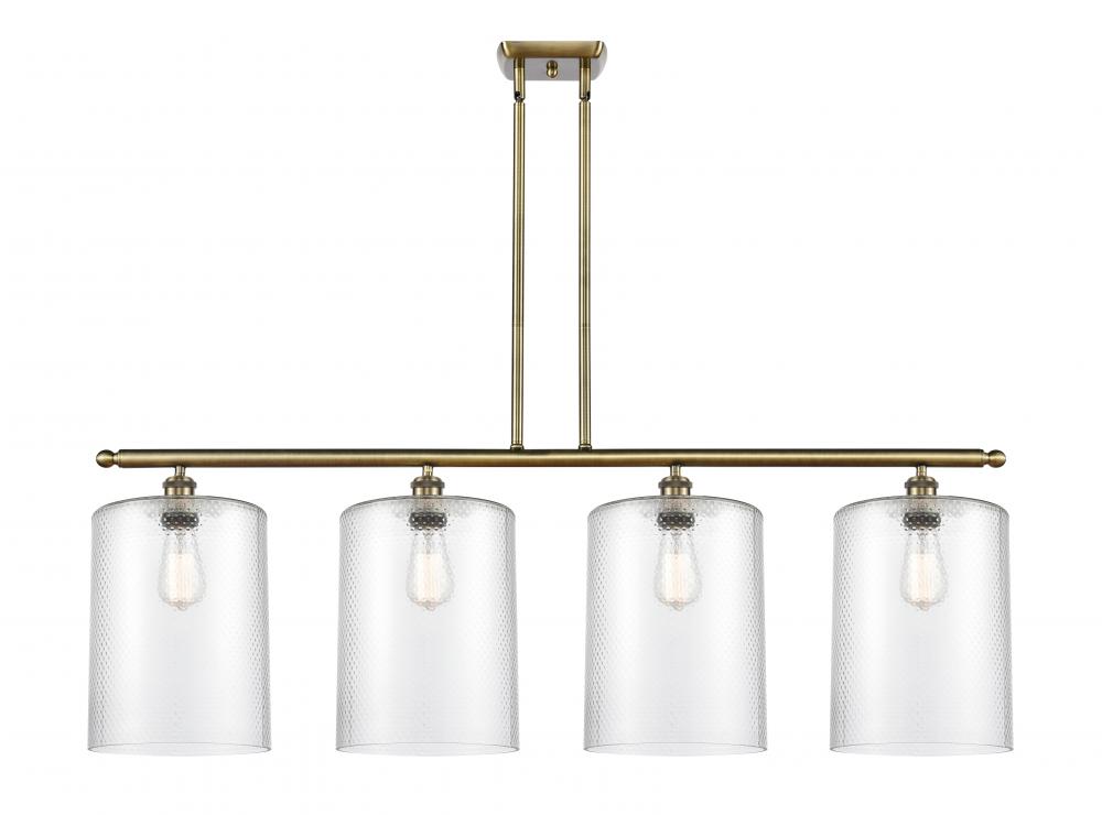 Cobbleskill - 4 Light - 48 inch - Antique Brass - Cord hung - Island Light