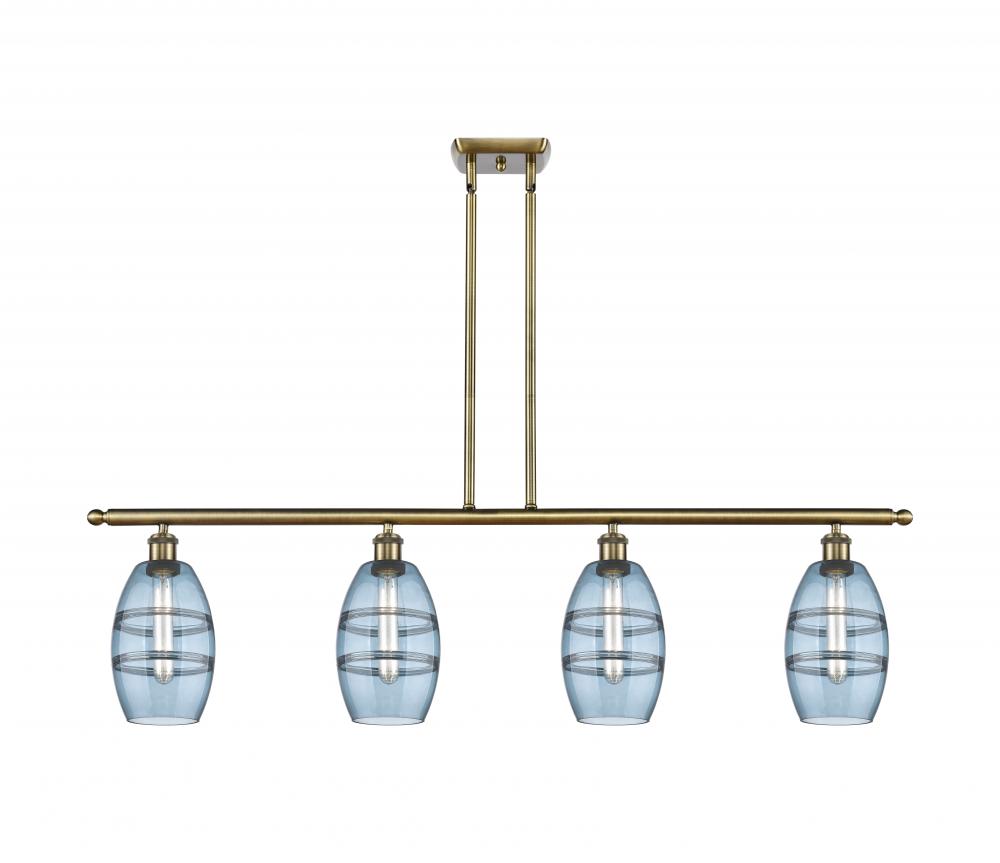 Vaz - 4 Light - 48 inch - Antique Brass - Cord hung - Island Light