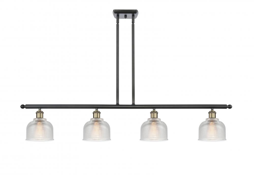 Dayton - 4 Light - 48 inch - Black Antique Brass - Cord hung - Island Light