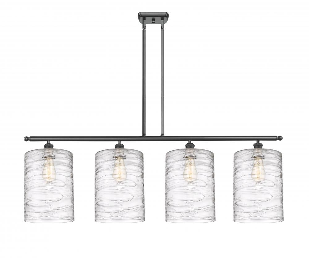 Cobbleskill - 4 Light - 48 inch - Matte Black - Cord hung - Island Light