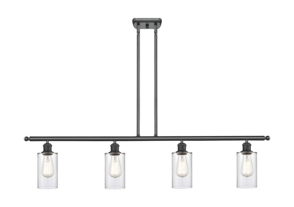 Clymer - 4 Light - 48 inch - Matte Black - Cord hung - Island Light