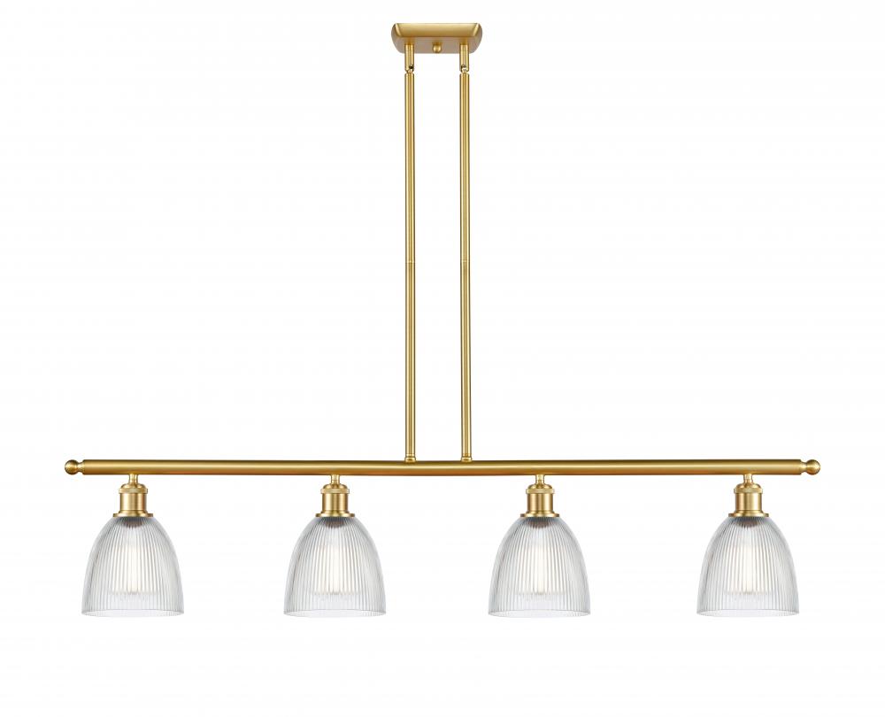 Castile - 4 Light - 48 inch - Satin Gold - Cord hung - Island Light