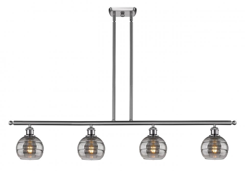 Rochester - 4 Light - 48 inch - Brushed Satin Nickel - Cord hung - Island Light