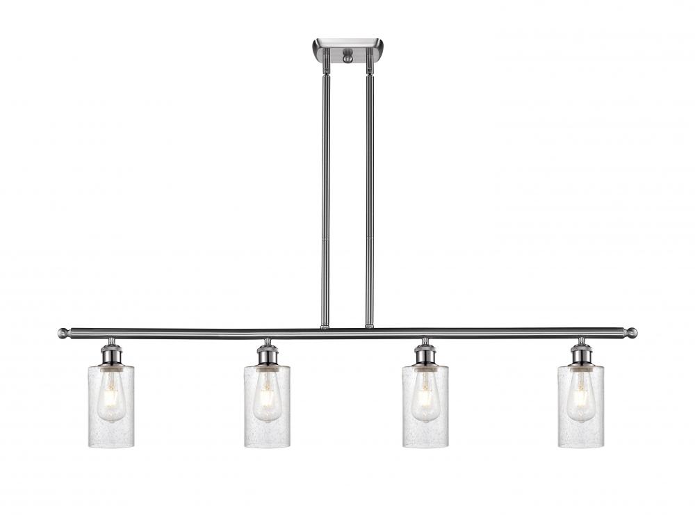 Clymer - 4 Light - 48 inch - Brushed Satin Nickel - Cord hung - Island Light