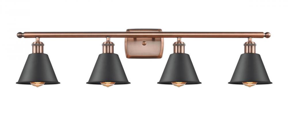 Smithfield - 4 Light - 37 inch - Antique Copper - Bath Vanity Light