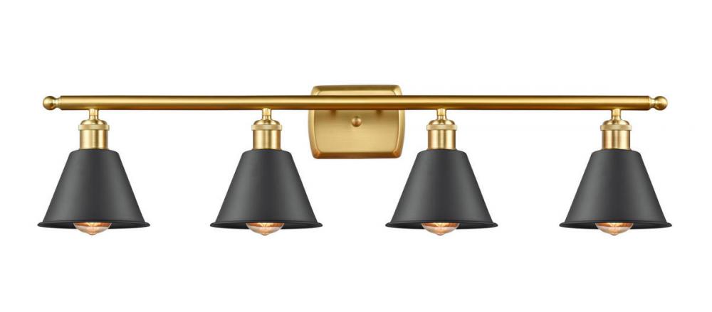 Smithfield - 4 Light - 37 inch - Satin Gold - Bath Vanity Light