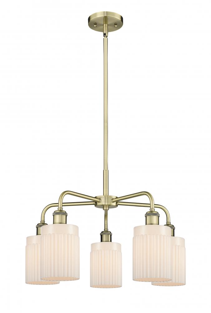 Hadley - 5 Light - 23 inch - Antique Brass - Chandelier