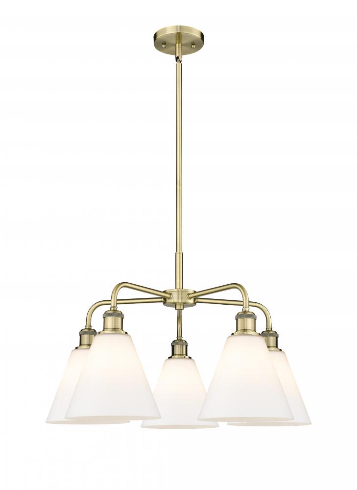 Berkshire - 5 Light - 26 inch - Antique Brass - Chandelier