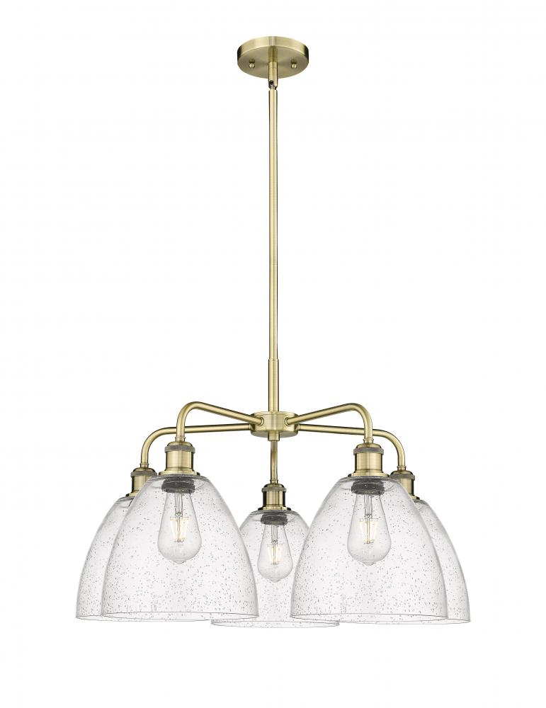 Bristol - 5 Light - 27 inch - Antique Brass - Chandelier