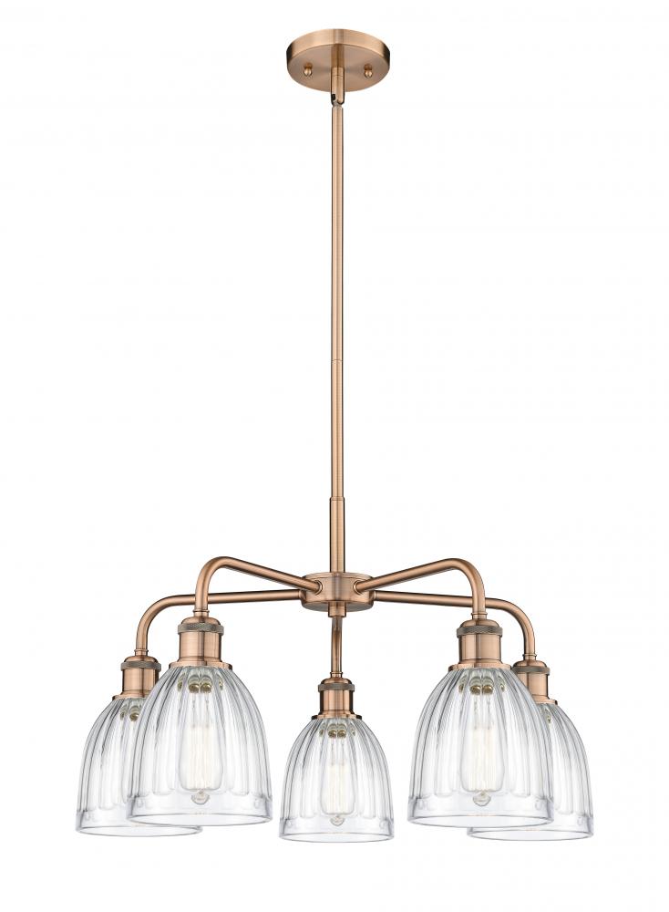 Brookfield - 5 Light - 24 inch - Antique Copper - Chandelier