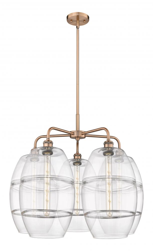 Vaz - 5 Light - 28 inch - Antique Copper - Chandelier