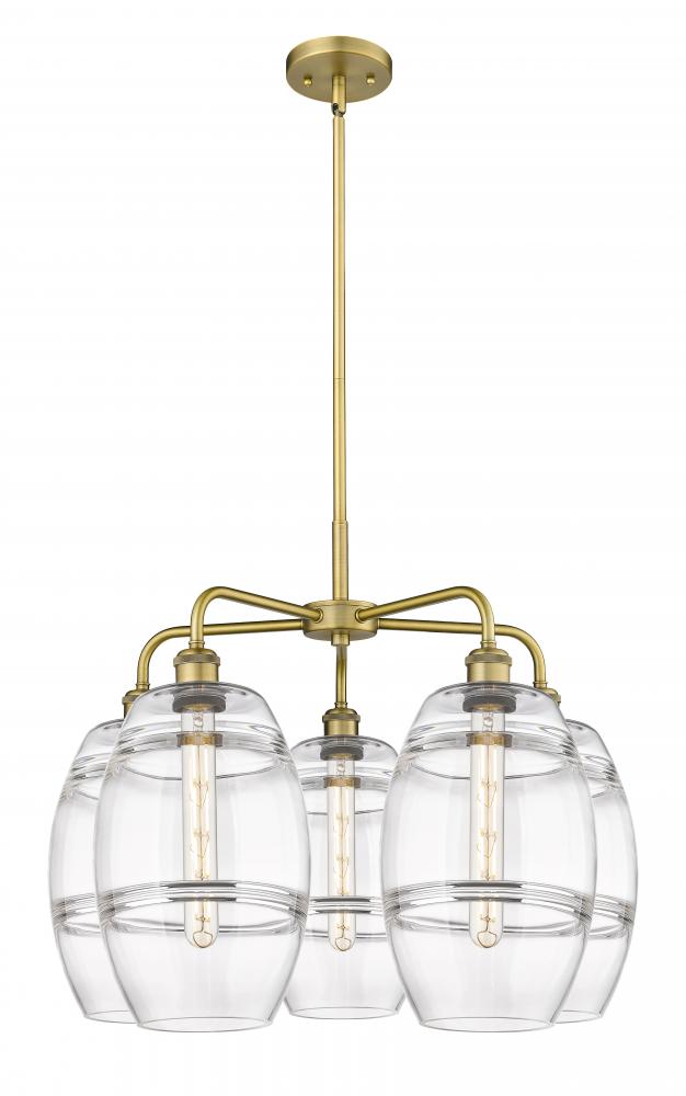 Vaz - 5 Light - 26 inch - Brushed Brass - Chandelier