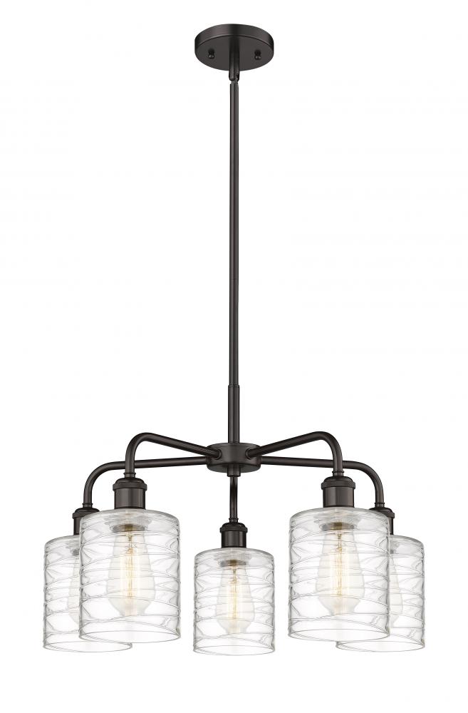 Cobbleskill - 5 Light - 23 inch - Oil Rubbed Bronze - Chandelier