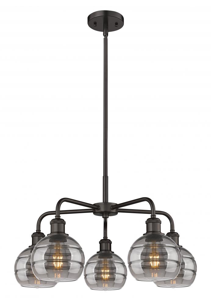 Rochester - 5 Light - 24 inch - Oil Rubbed Bronze - Chandelier