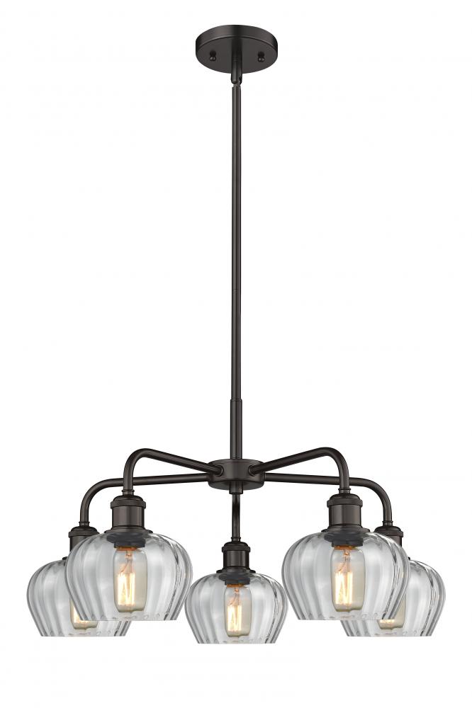 Fenton - 5 Light - 25 inch - Oil Rubbed Bronze - Chandelier