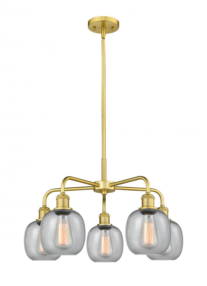 Belfast - 5 Light - 24 inch - Satin Gold - Chandelier