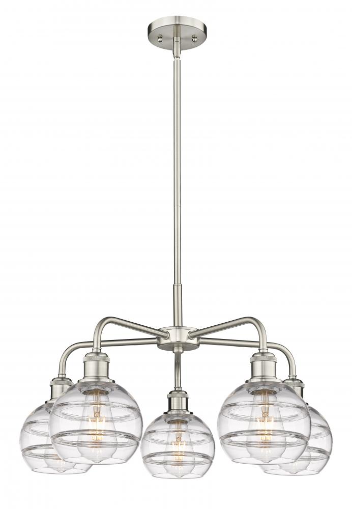 Rochester - 5 Light - 24 inch - Satin Nickel - Chandelier