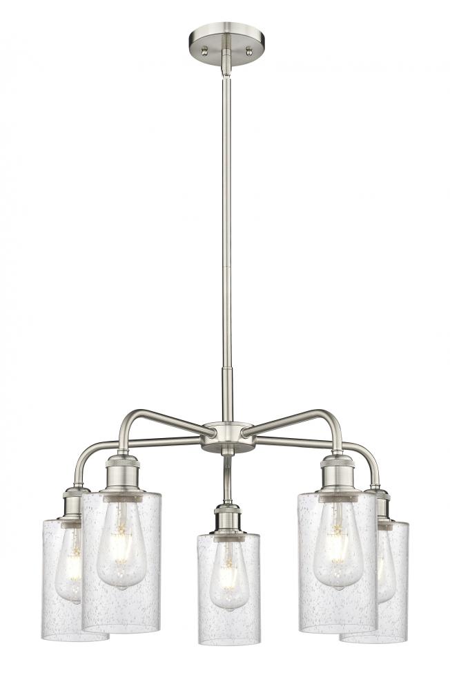 Clymer - 5 Light - 22 inch - Satin Nickel - Chandelier