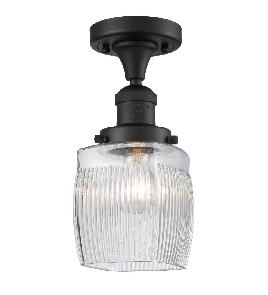 Colton - 1 Light - 6 inch - Matte Black - Semi-Flush Mount