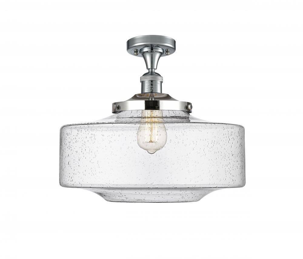 Bridgeton - 1 Light - 12 inch - Polished Chrome - Semi-Flush Mount