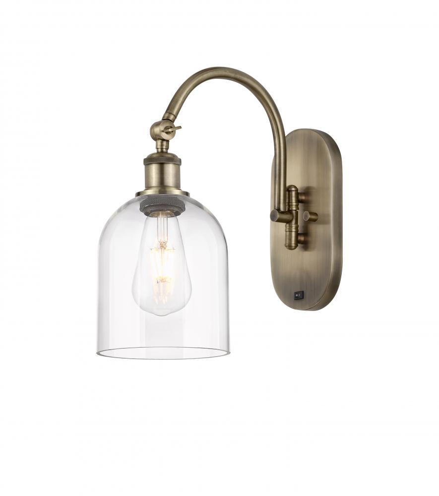 Bella - 1 Light - 6 inch - Antique Brass - Sconce